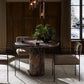 Oranda Round Dining Table 42" - Merlot Marble