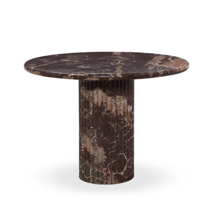 Oranda Round Dining Table 42" - Merlot Marble