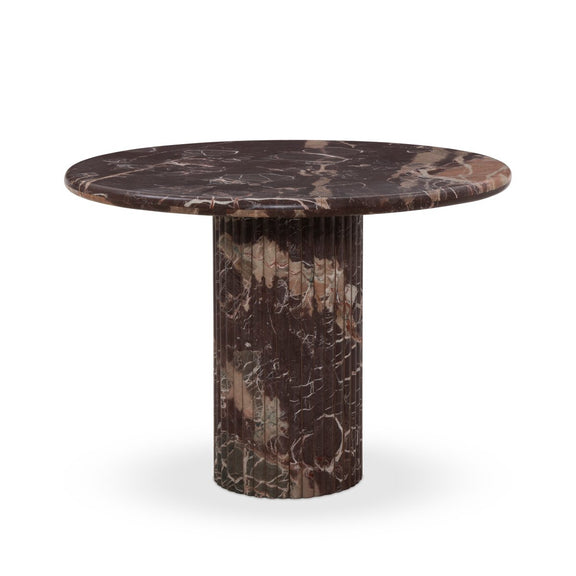 Oranda Round Dining Table 42" - Merlot Marble