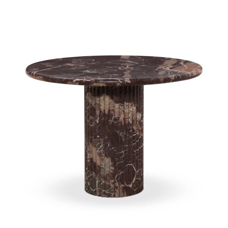 Oranda Round Dining Table 42" - Merlot Marble