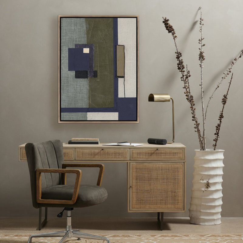 With Love I by Raoul Morren - Rustic Walnut Floater