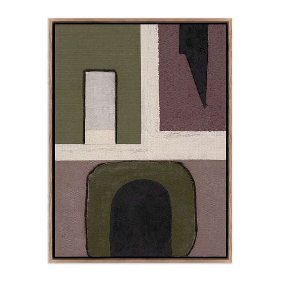 With Love III by Raoul Morren - Rustic Walnut Floater