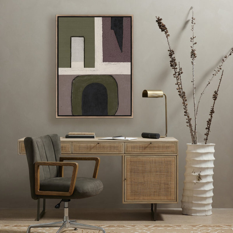 With Love III by Raoul Morren - Rustic Walnut Floater