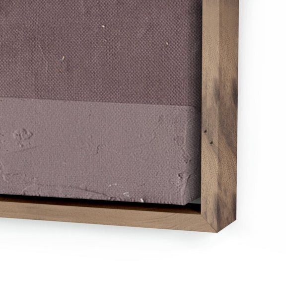 Textile 3 by Raoul Morren - Rustic Walnut Floater