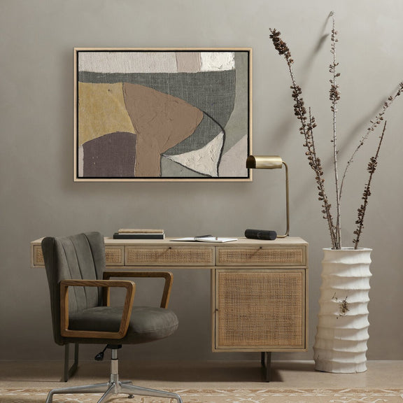 Textile 4 by Raoul Morren - White Oak Floater