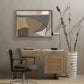 Textile 4 by Raoul Morren - Rustic Walnut Floater
