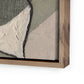 Textile 4 by Raoul Morren - Rustic Walnut Floater