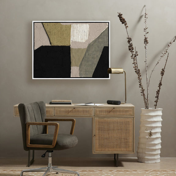 Textile 5 by Raoul Morren - White Maple Floater
