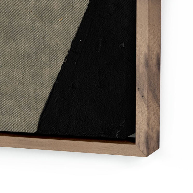 Textile 5 by Raoul Morren - Rustic Walnut Floater