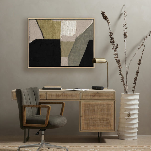 Textile 5 by Raoul Morren - White Oak Floater