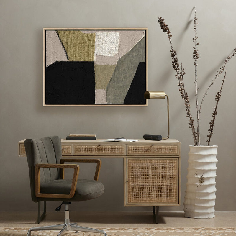 Textile 5 by Raoul Morren - White Oak Floater