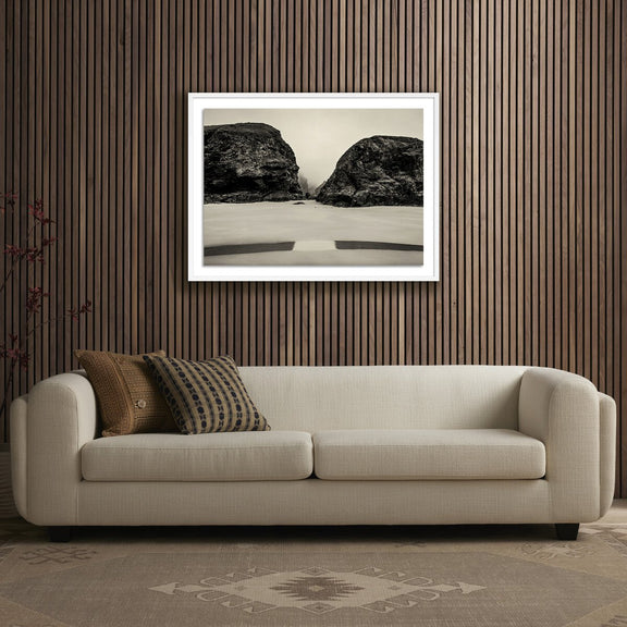 Bedruthan Steps by Guy Sargent - White Maple