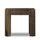 Abaso End Table - Ebony Rustic Wormwood Oak
