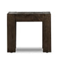Abaso End Table - Ebony Rustic Wormwood Oak