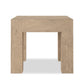 Abaso End Table - Whitewash Rustic Wormwood Oak