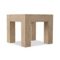 Abaso End Table - Whitewash Rustic Wormwood Oak