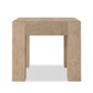 Abaso End Table - Whitewash Rustic Wormwood Oak