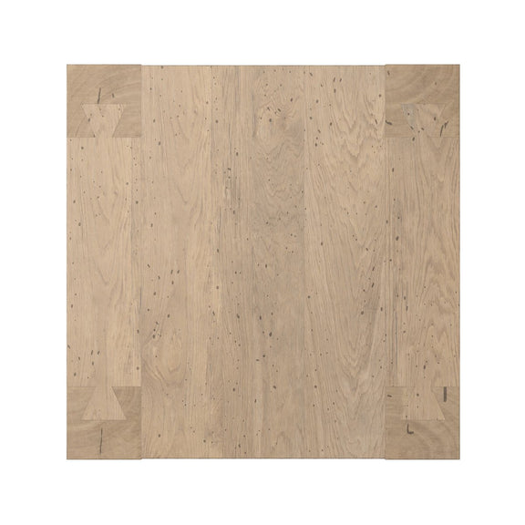 Abaso End Table - Whitewash Rustic Wormwood Oak