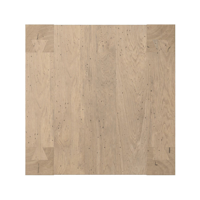 Abaso End Table - Whitewash Rustic Wormwood Oak