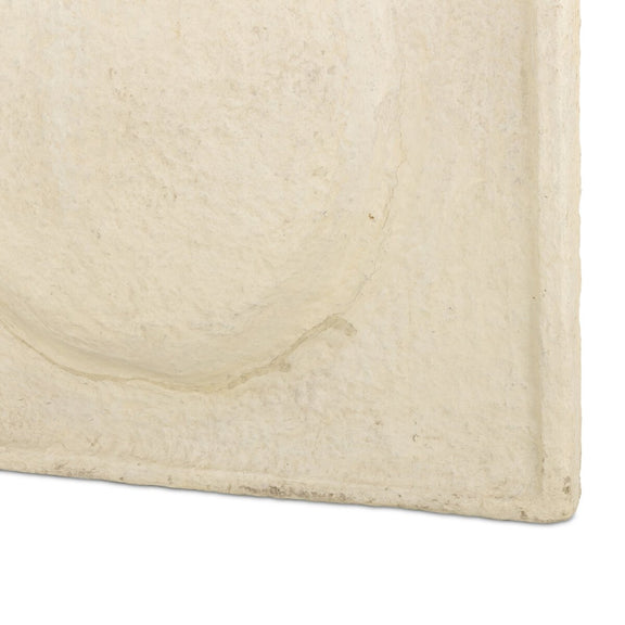 Vase Relief Sculpture II - Natural Paper Mache