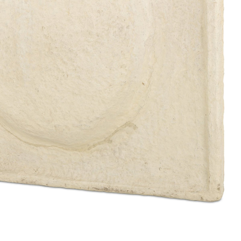 Vase Relief Sculpture II - Natural Paper Mache