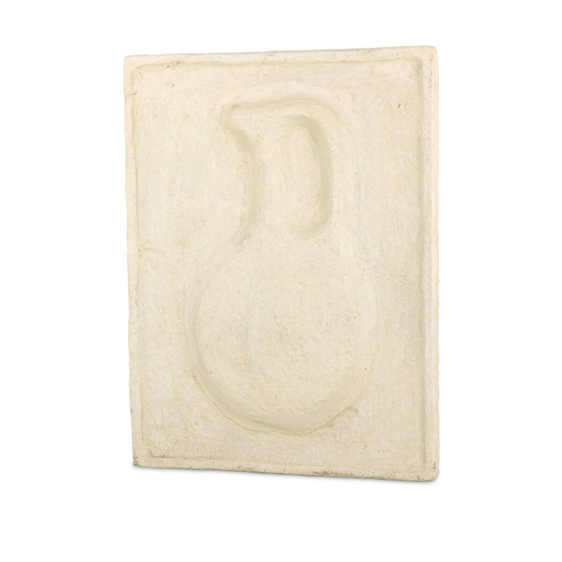 Vase Relief Sculpture II - Natural Paper Mache
