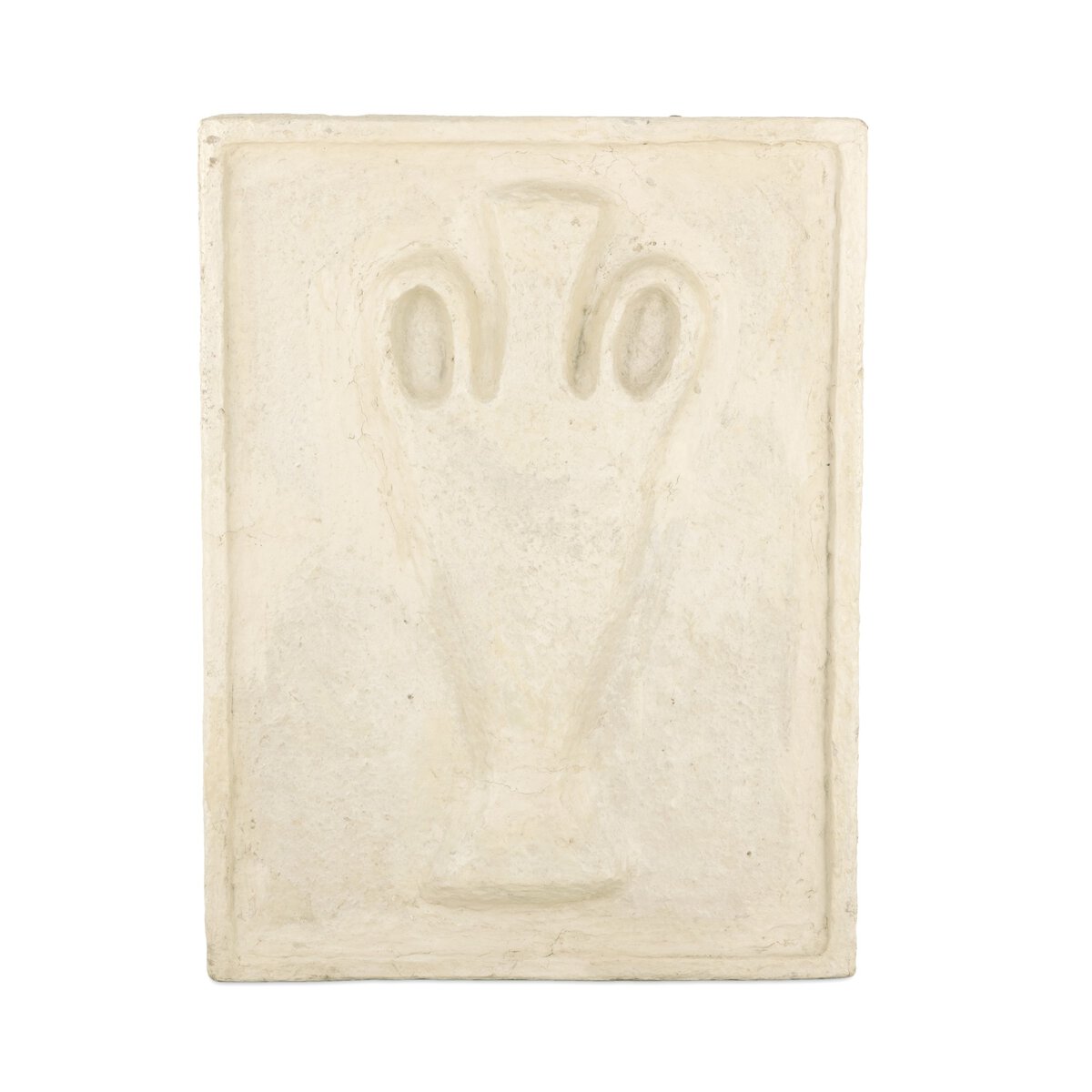 Vase Relief Sculpture I - Natural Paper Mache