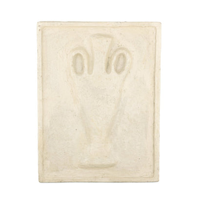 Vase Relief Sculpture I - Natural Paper Mache