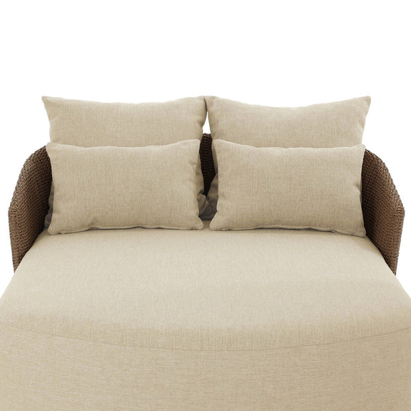 Maven Outdoor Double Chaise - Faux Dark Hyacinth