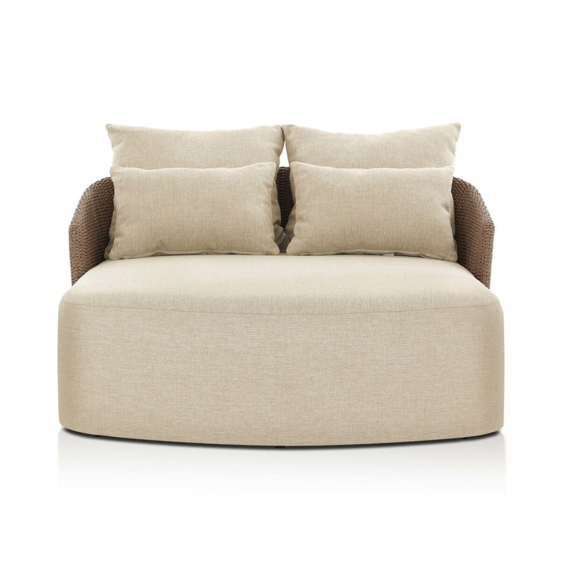 Maven Outdoor Double Chaise - Faux Dark Hyacinth