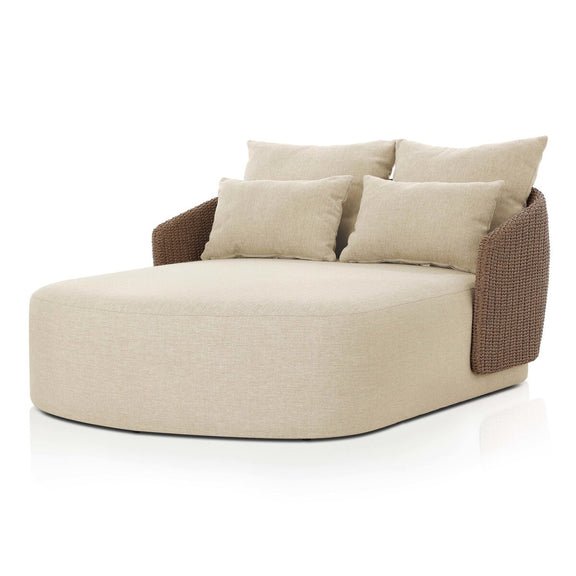 Maven Outdoor Double Chaise - Faux Dark Hyacinth