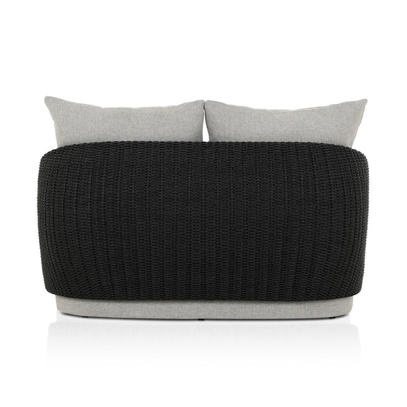 Maven Outdoor Double Chaise - Faux Black Hyacinth