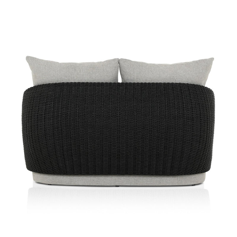 Maven Outdoor Double Chaise - Faux Black Hyacinth