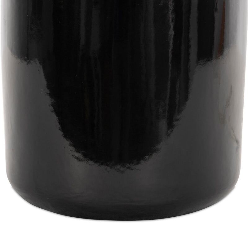Sadia Table Lamp - Glossy Black Ceramic