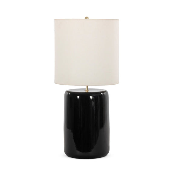 Sadia Table Lamp - Glossy Black Ceramic