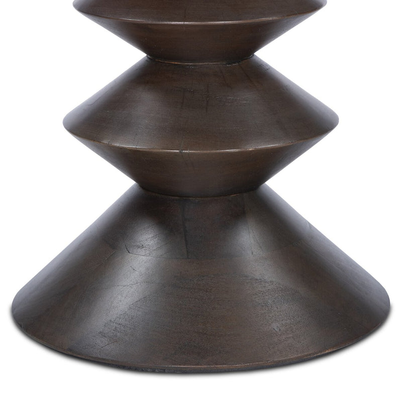 Stacked End Table - Reclaimed Russet