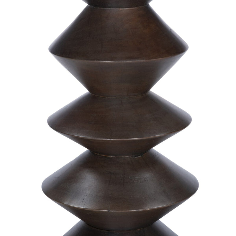 Stacked End Table - Reclaimed Russet