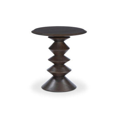Stacked End Table - Reclaimed Russet