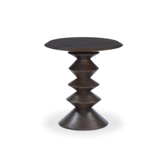 Stacked End Table - Reclaimed Russet