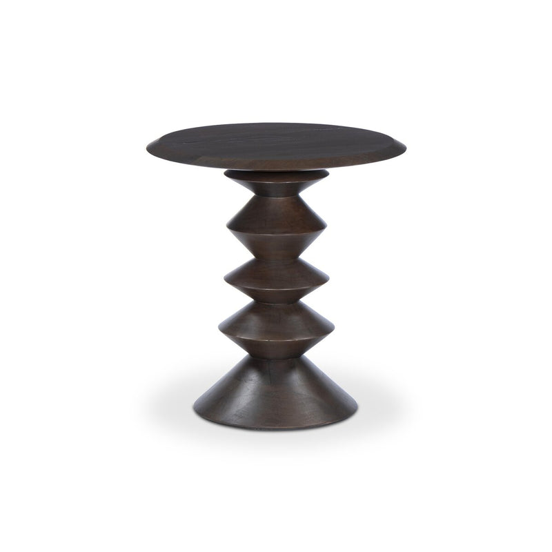 Stacked End Table - Reclaimed Russet