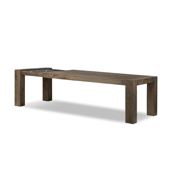Coralie Extension Dining Table - Brown Oak Veneer