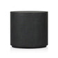 Amelia Oval Nightstand - Black Linen