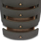 Amelia Oval Nightstand - Dark Green Lacquered Linen