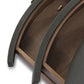 Amelia Oval Nightstand - Dark Green Lacquered Linen