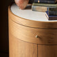 Ashton Nightstand - Cream Marble