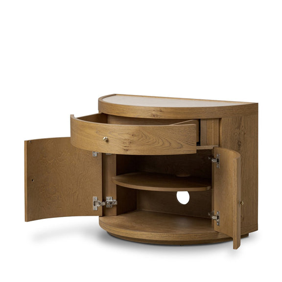 Ashton Nightstand - Cream Marble