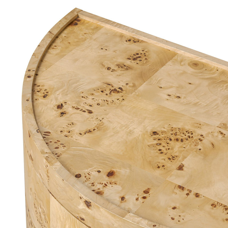 Ashton Nightstand - Natural Poplar Burl