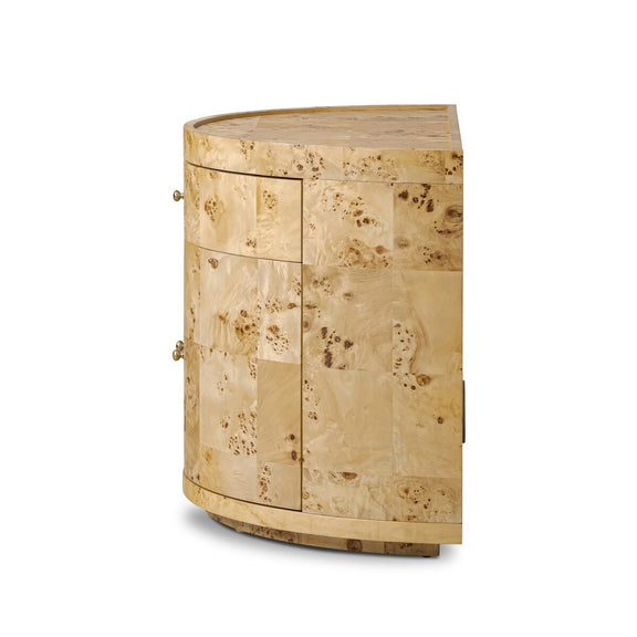 Ashton Nightstand - Natural Poplar Burl