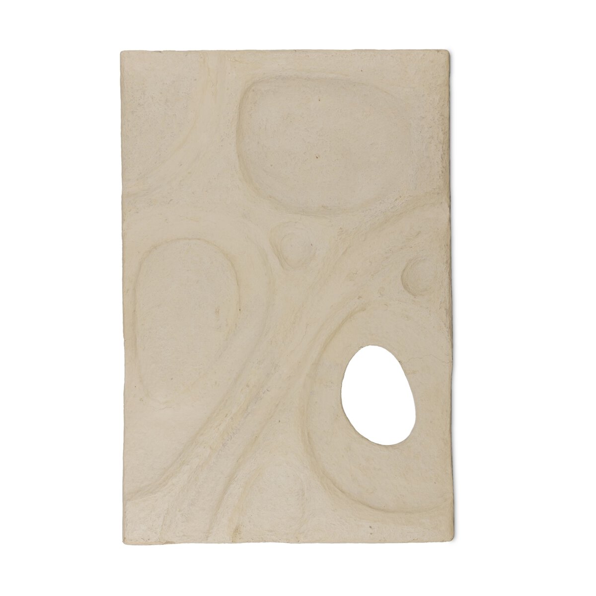 Organic Relief Sculpture - Natural Paper Mache