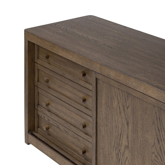 Miko Media Console - Fawn Oak Veneer
